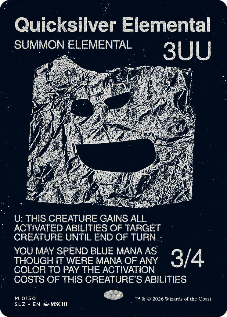 Quicksilver Elemental (0150) [Secret Lair x MSCHF: The Zeta Set] | Devastation Store