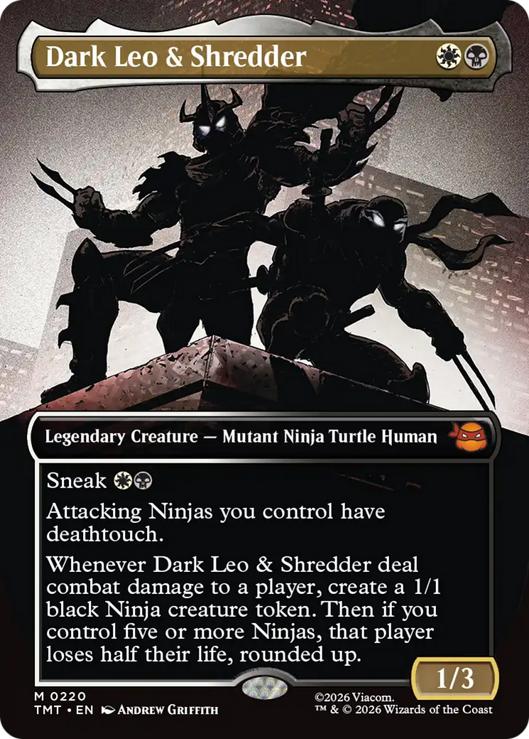 Dark Leo & Shredder (Borderless) [Teenage Mutant Ninja Turtles] | Devastation Store