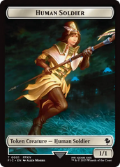 Human Soldier // Hero (0009) Double-Sided Token [FINAL FANTASY Commander Tokens] | Devastation Store