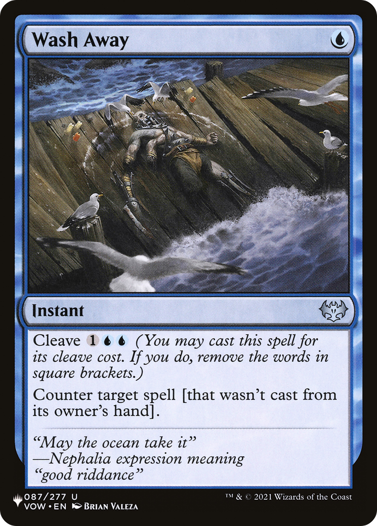 Wash Away [The List Reprints] | Devastation Store