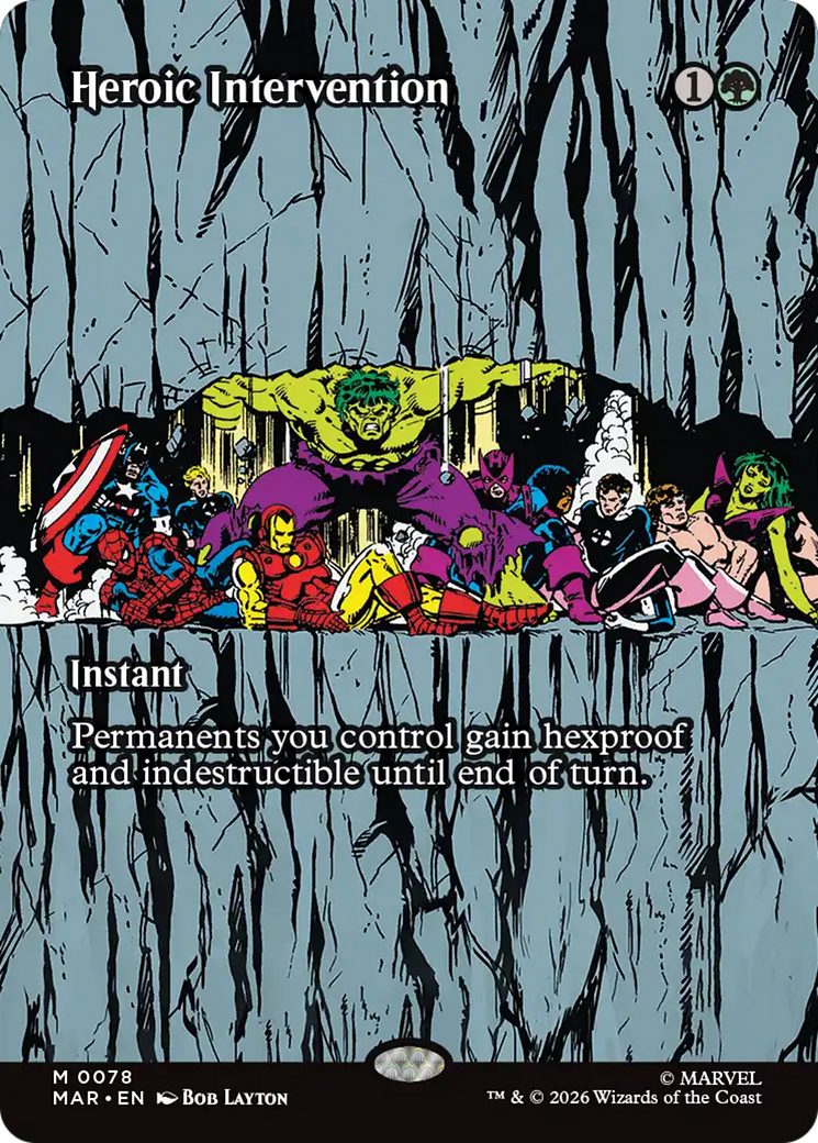 Heroic Intervention (0078) (Borderless) [Marvel Universe: Eternal-Legal] | Devastation Store