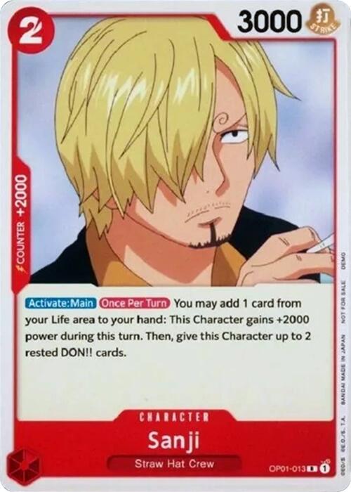 Sanji [One Piece Demo Deck Cards] | Devastation Store