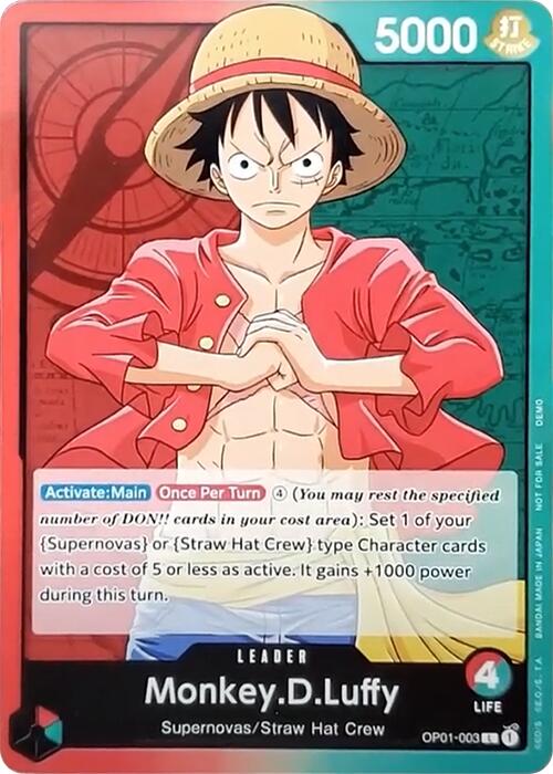 Monkey.D.Luffy [One Piece Demo Deck Cards] | Devastation Store