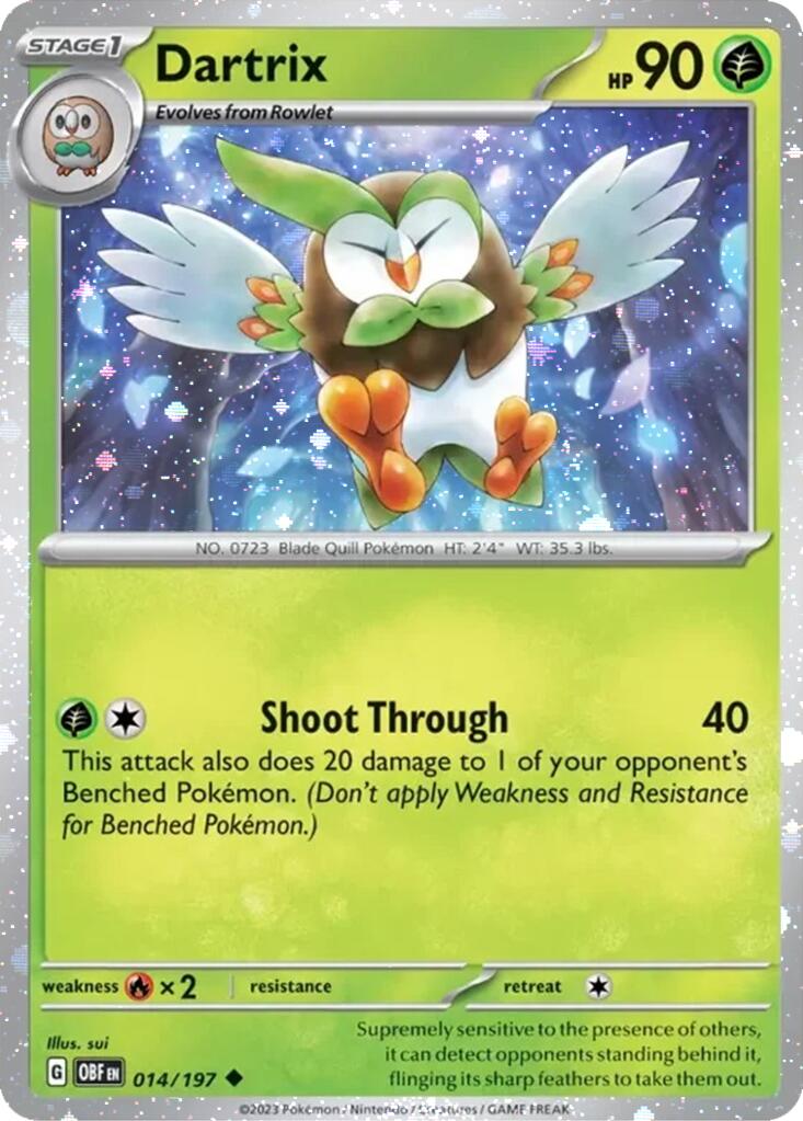 Dartrix (014/197) (Cosmos Holo) [Miscellaneous Cards] | Devastation Store