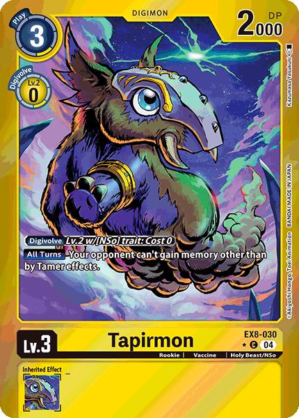 Tapirmon [EX8-030] (Limited Foil) [Chain of Liberation] | Devastation Store