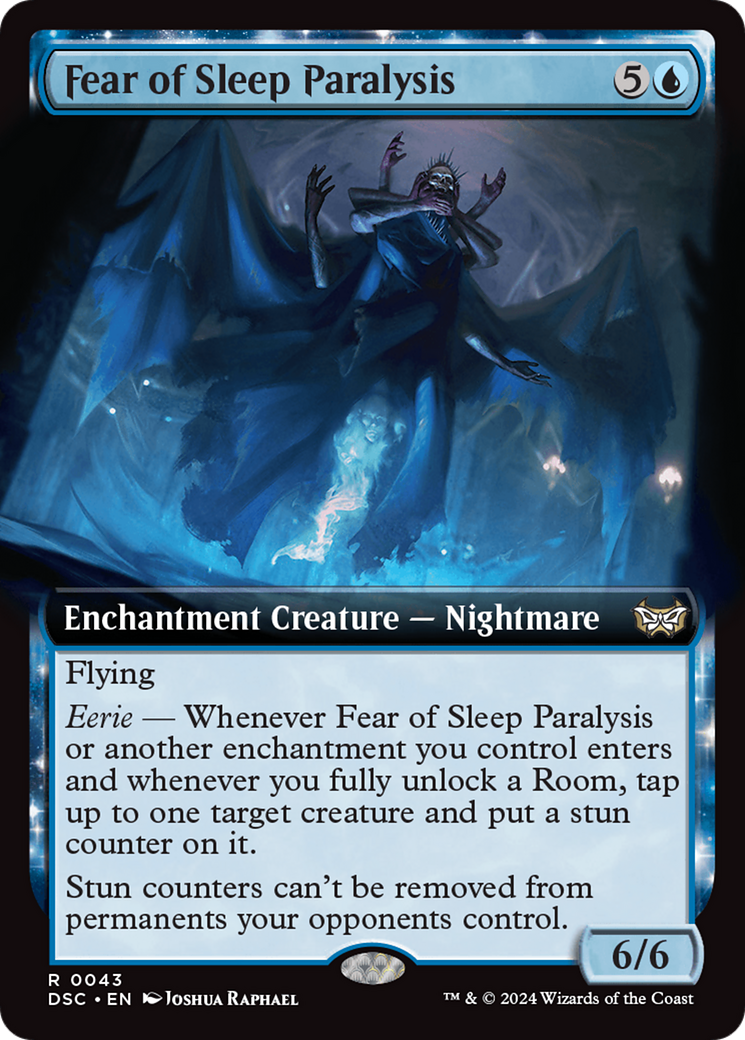 Fear of Sleep Paralysis (Extended Art) [Duskmourn: House of Horror Commander] | Devastation Store