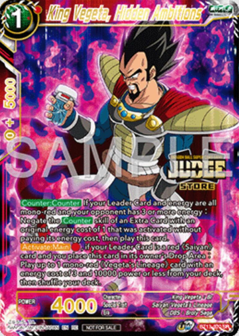 King Vegeta, Hidden Ambitions (Judge Pack Vol.16) (Store) (BT13-020) [Judge Promotion Cards] | Devastation Store