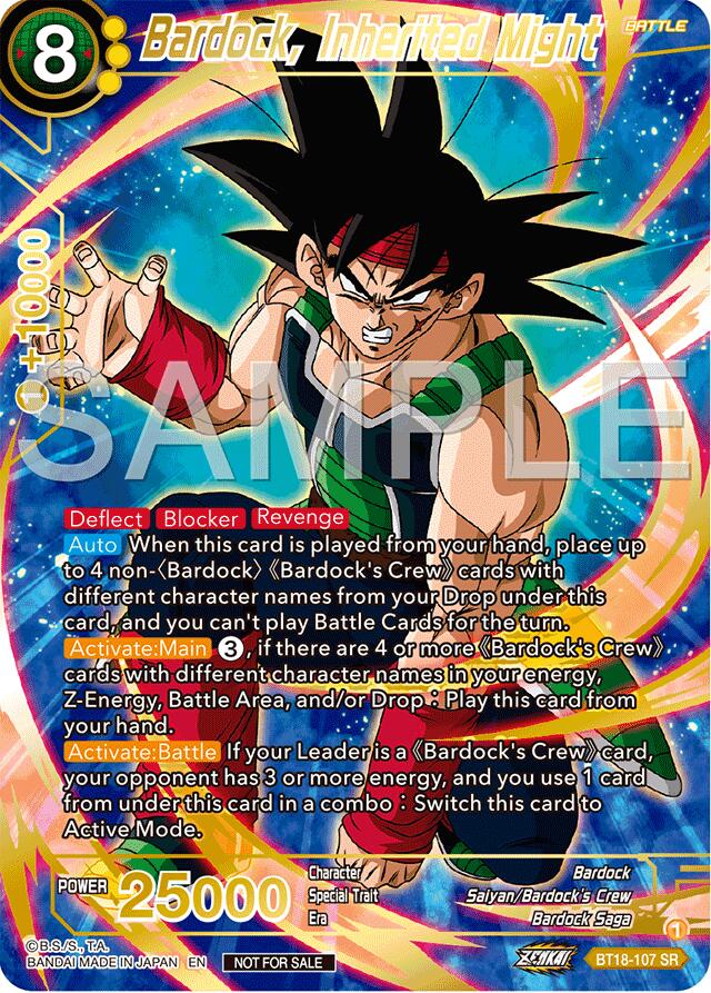 Bardock, Inherited Might (Championship 2024 Finals Pack) (Gold Stamped) (BT18-107) [Tournament Promotion Cards] | Devastation Store