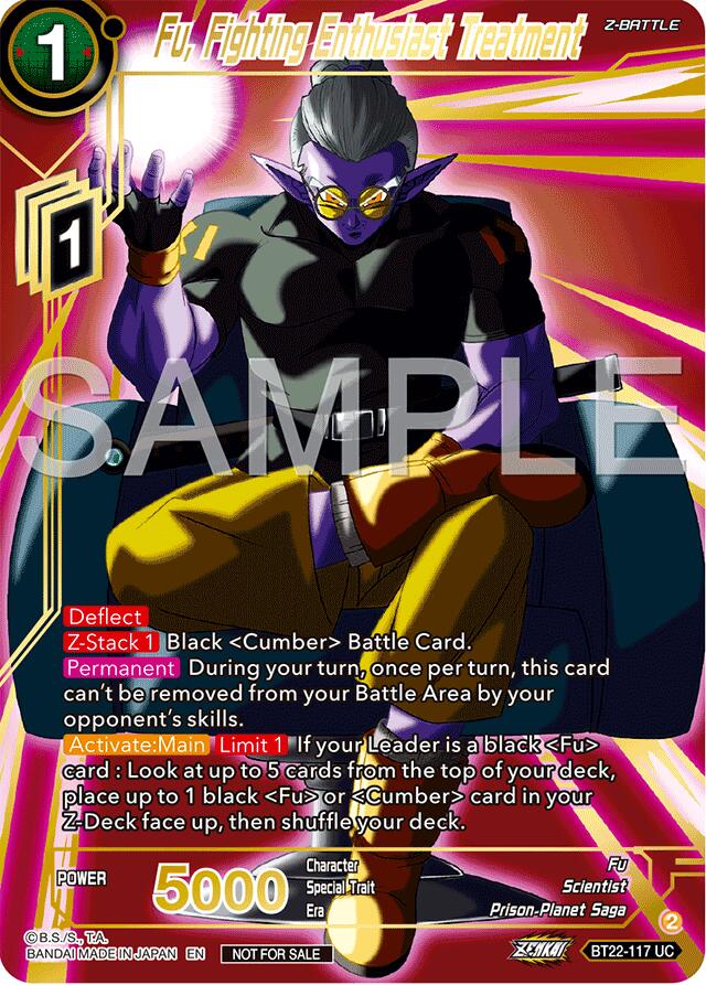 Fu, Fighting Enthusiast Treatment (Championship 2024 Finals Zenkai Pack) (Gold Stamped) (BT22-117) [Tournament Promotion Cards] | Devastation Store