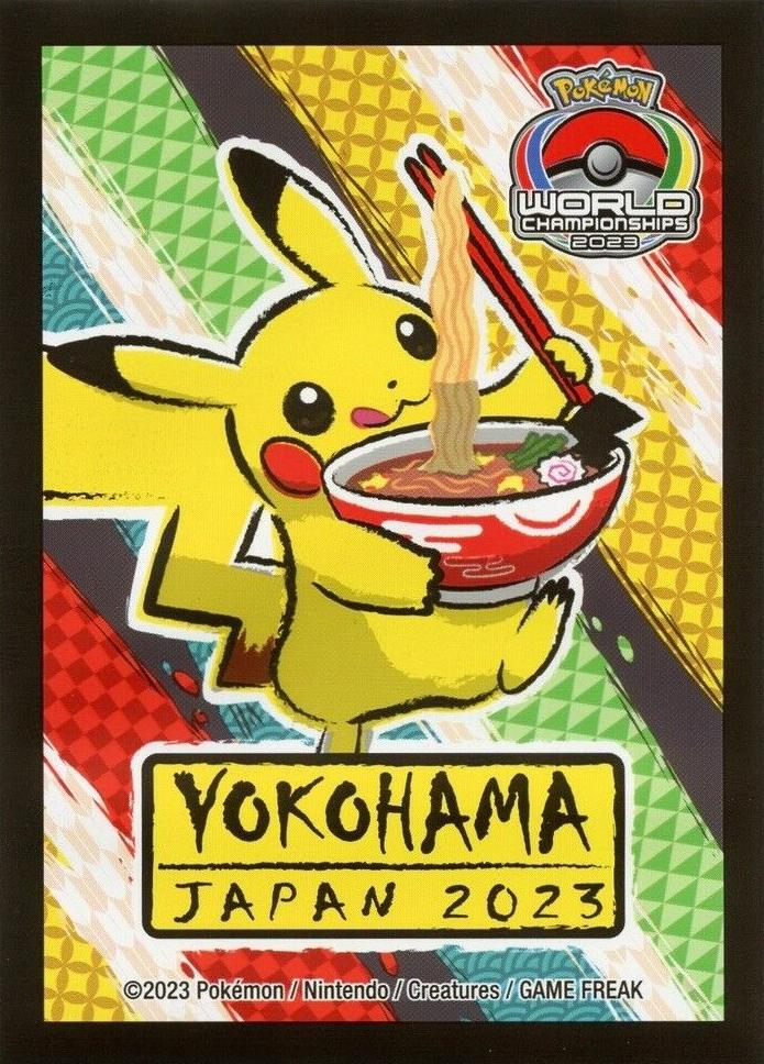 Card Sleeves - 2023 Japan International Championship Pikachu Ramen (64 Pack) | Devastation Store