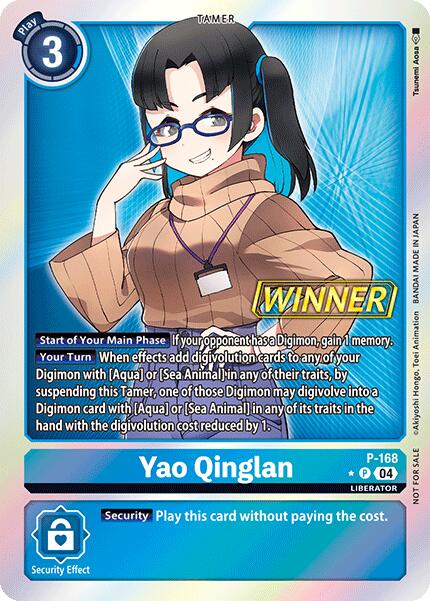 Yao Qinglan [P-168] (Store Tournament 2025 Vo.1 Winner Pack) [Promotional Cards] | Devastation Store