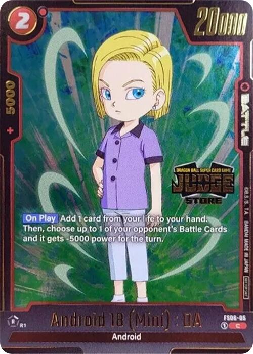 Android 18 (Mini) : DA (Judge Pack (Store Judge) 03) [Fusion World Tournament Cards] | Devastation Store