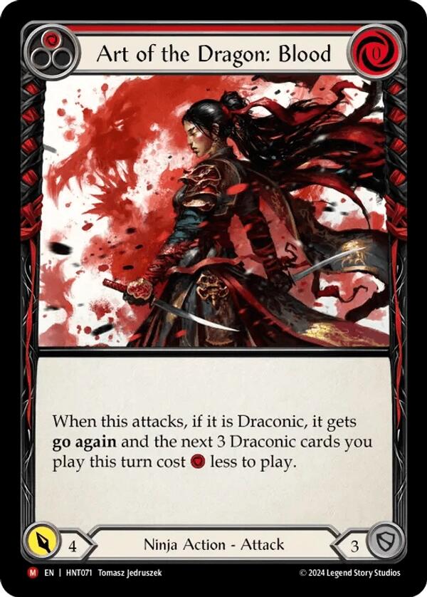 Art of the Dragon: Blood [HNT071] (The Hunted)  Rainbow Foil | Devastation Store
