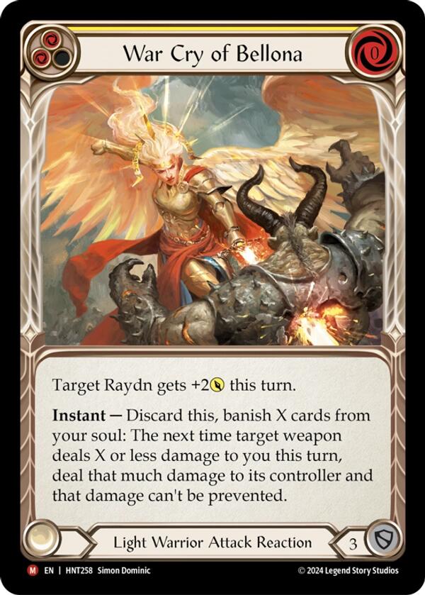 War Cry of Bellona [HNT258] (The Hunted)  Rainbow Foil | Devastation Store