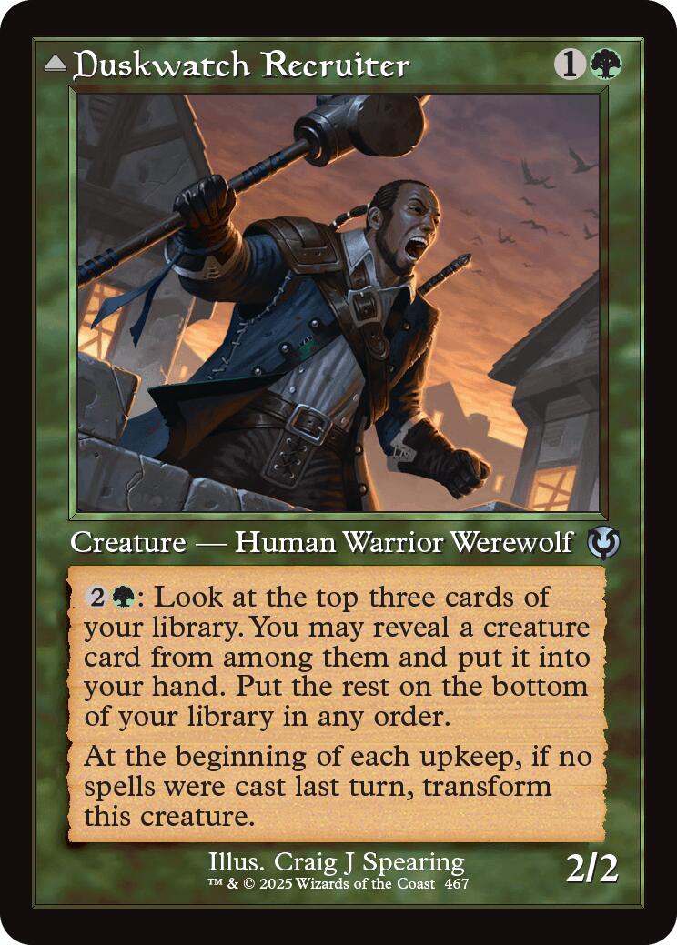 Duskwatch Recruiter // Krallenhorde Howler (Retro Frame) [Innistrad Remastered] | Devastation Store
