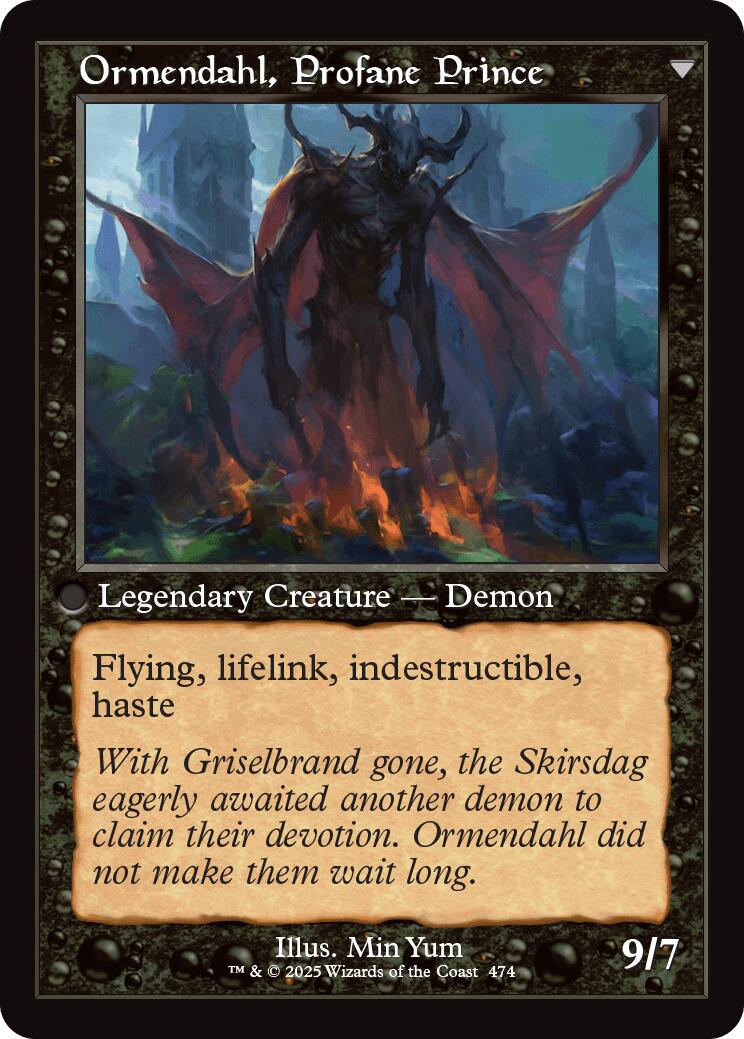 Westvale Abbey // Ormendahl, Profane Prince (Retro Frame) [Innistrad Remastered] | Devastation Store
