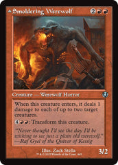 Smoldering Werewolf // Erupting Dreadwolf (Retro Frame) [Innistrad Remastered] | Devastation Store