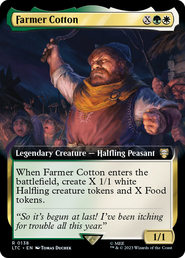 Farmer Cotton (Extended Art) [The Lord of the Rings: Tales of Middle-Earth Commander] | Devastation Store