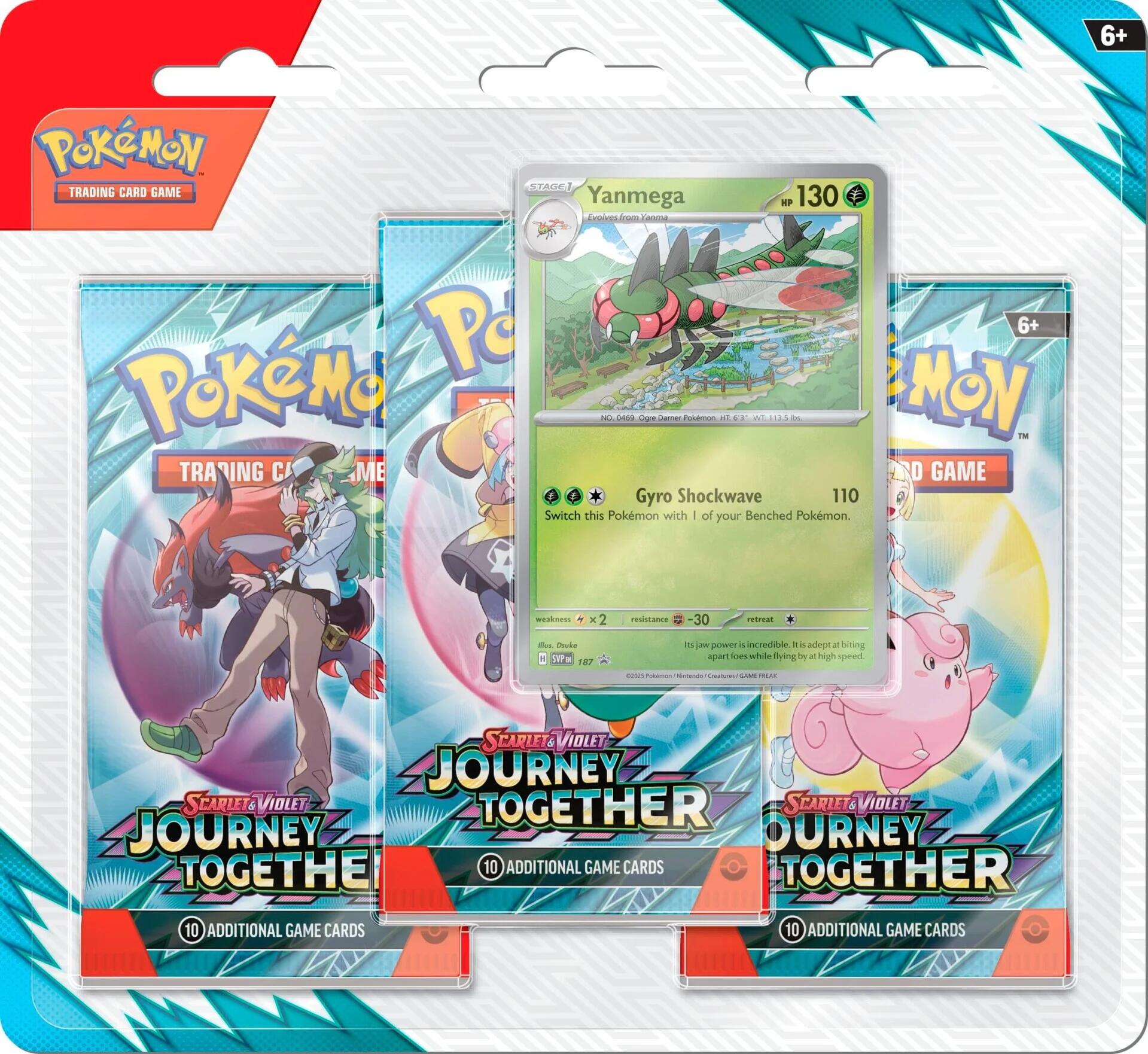 Scarlet & Violet: Journey Together - 3 Pack Blister (Yanmega) | Devastation Store