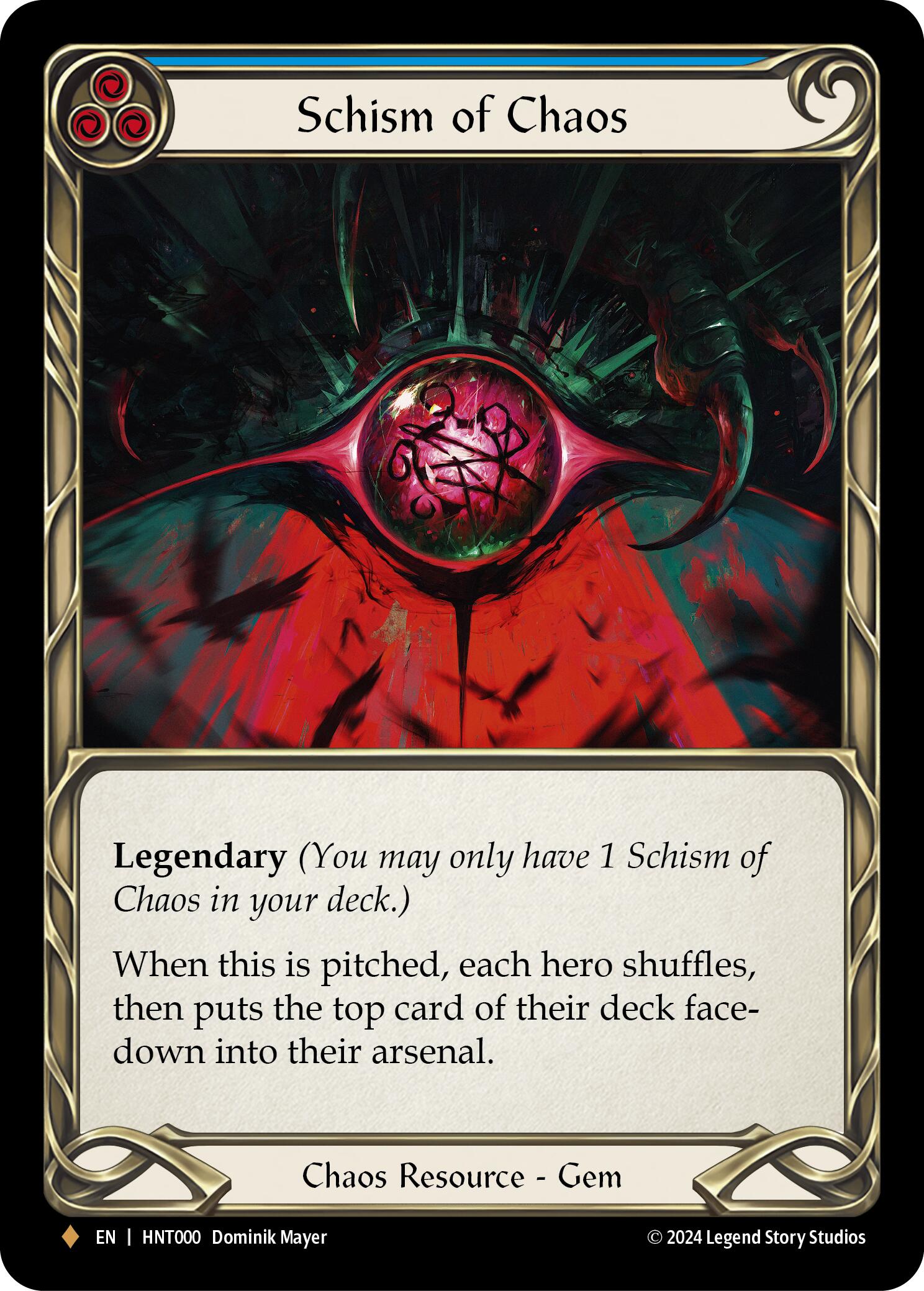 Schism of Chaos [HNT000] (The Hunted)  Rainbow Foil | Devastation Store