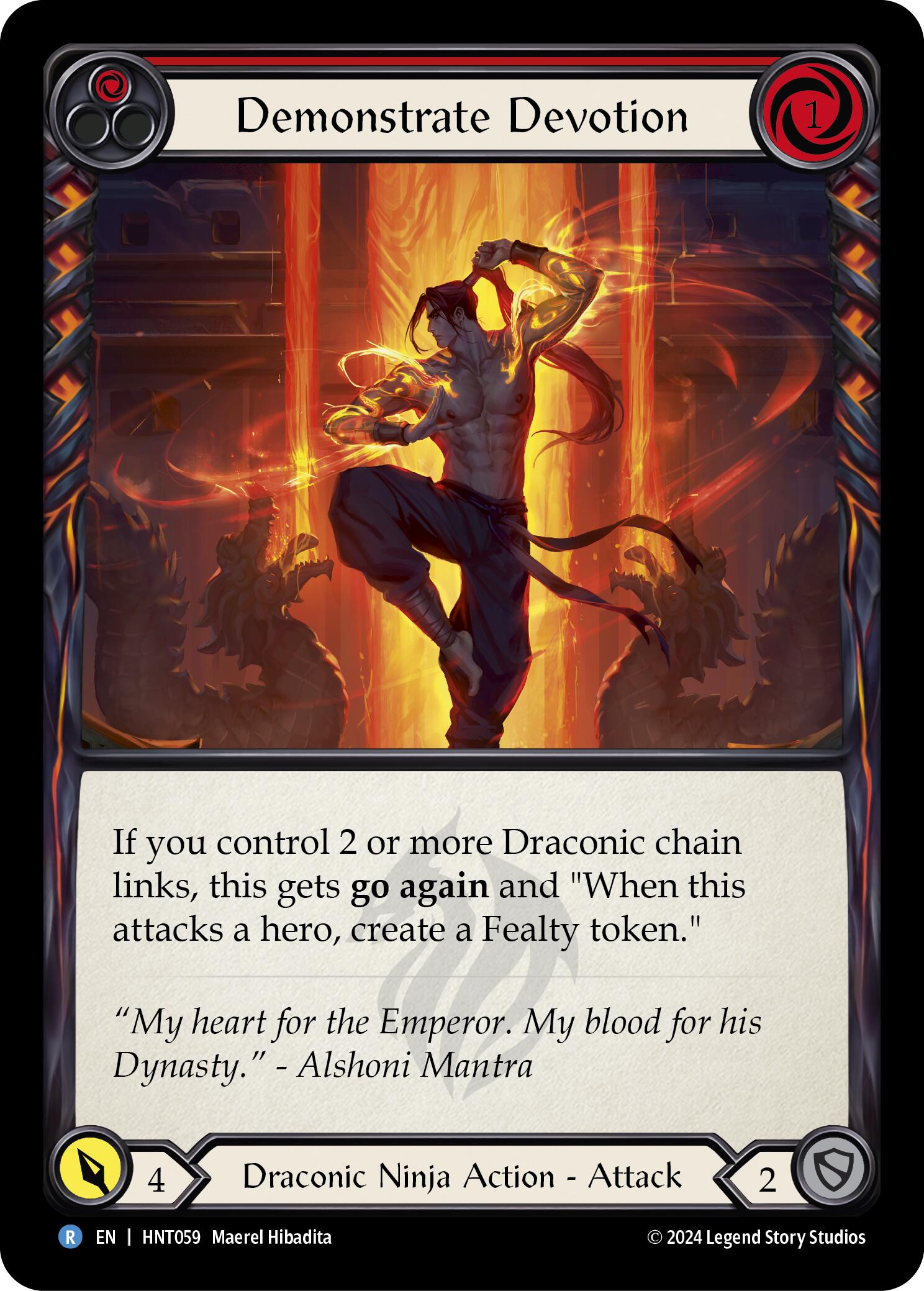 Demonstrate Devotion (Red) [HNT059] (The Hunted) | Devastation Store