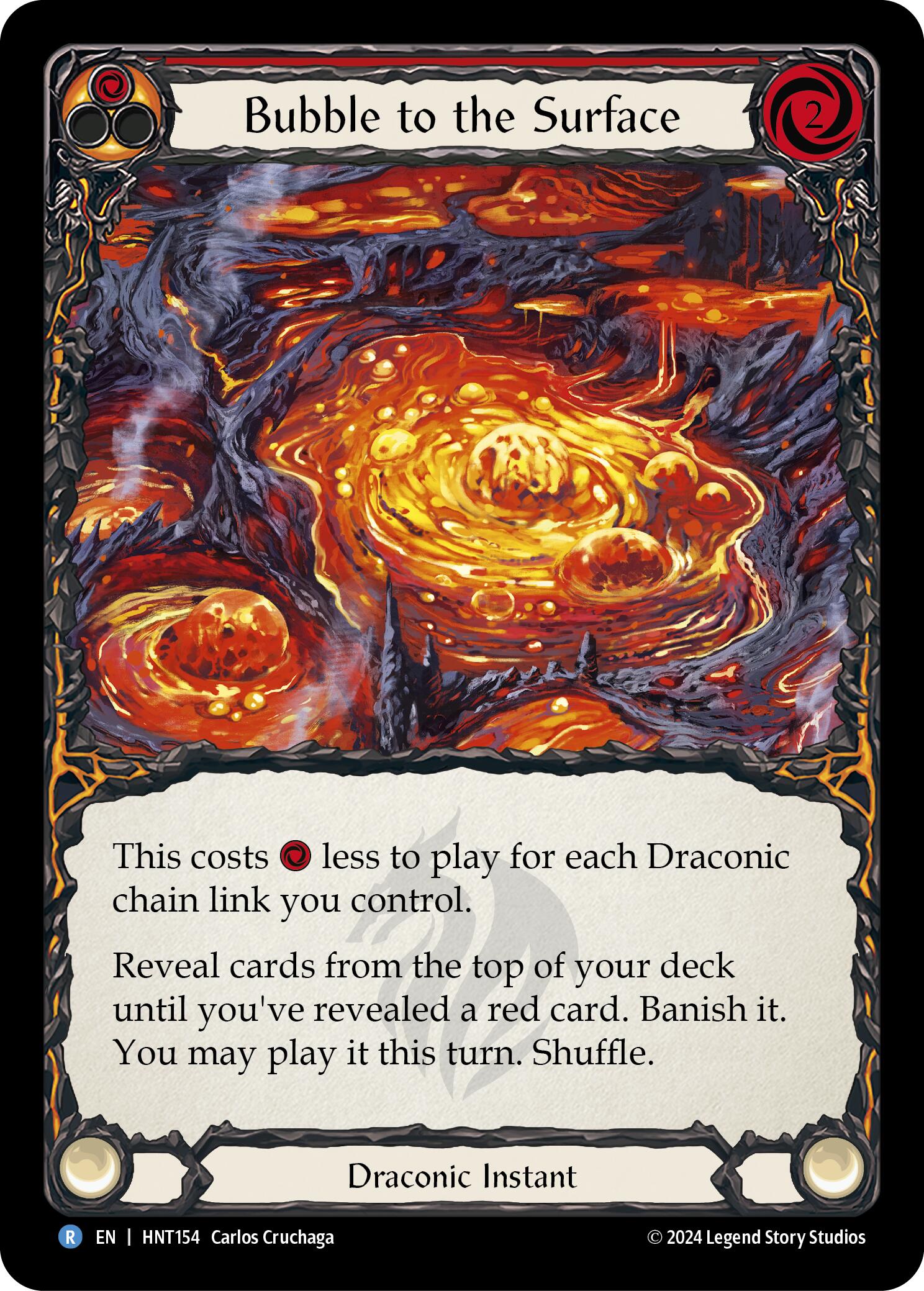 Bubble to the Surface (Red) [HNT154] (The Hunted)  Rainbow Foil | Devastation Store