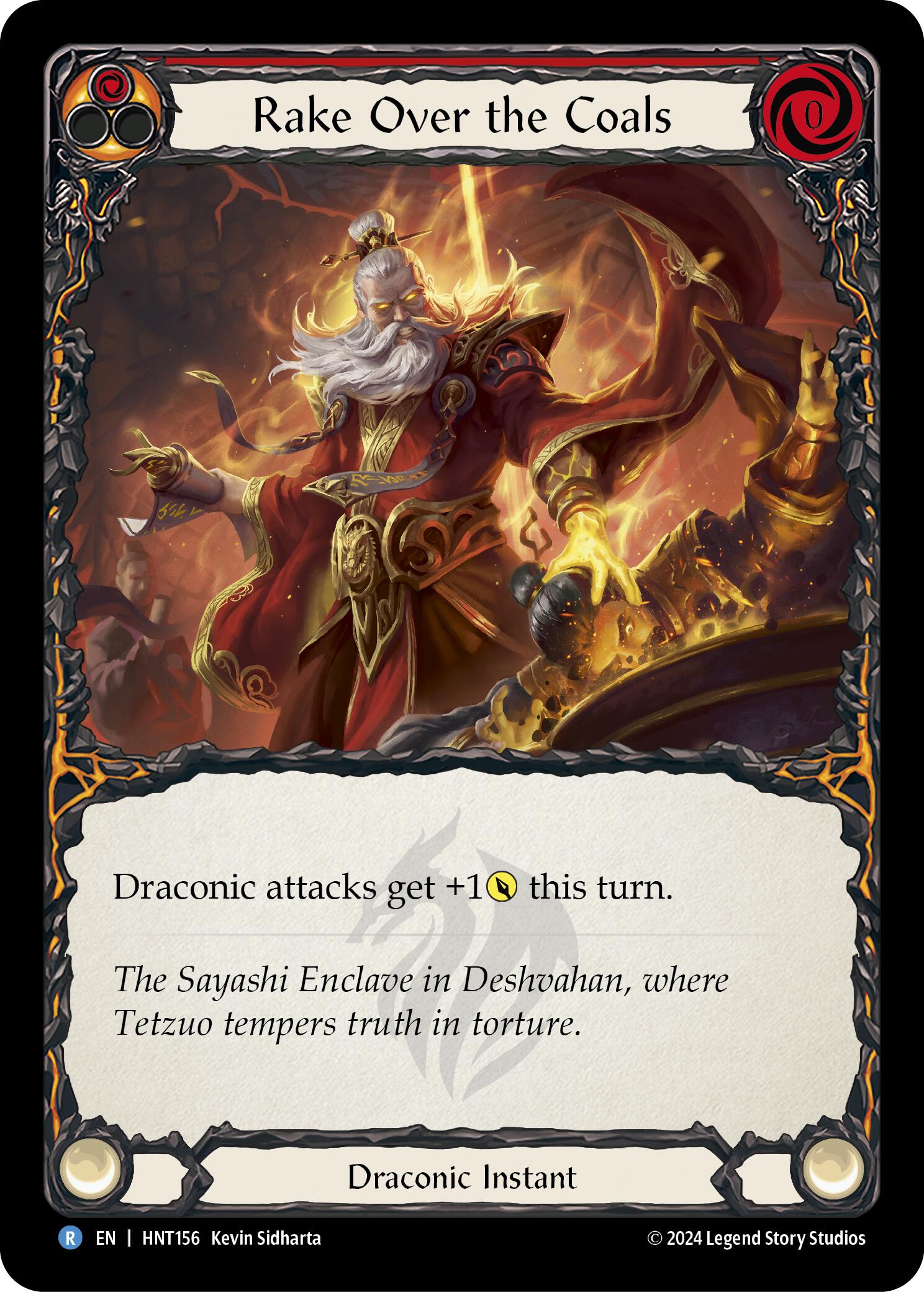 Rake Over the Coals (Red) [HNT156] (The Hunted)  Rainbow Foil | Devastation Store