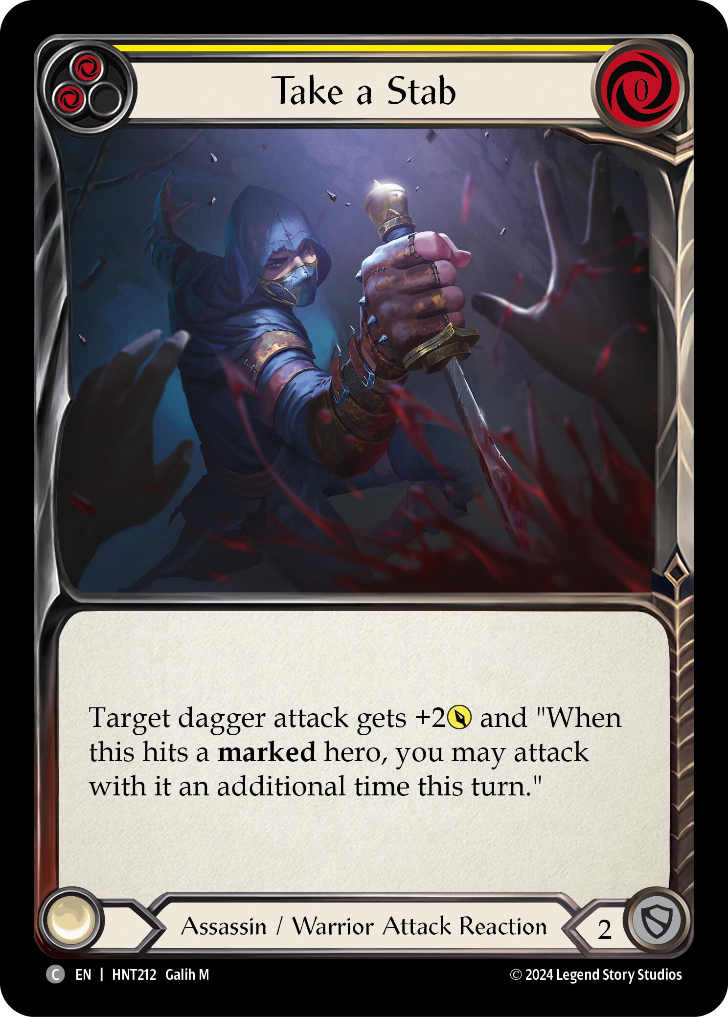 Take a Stab (Yellow) [HNT212] (The Hunted) | Devastation Store