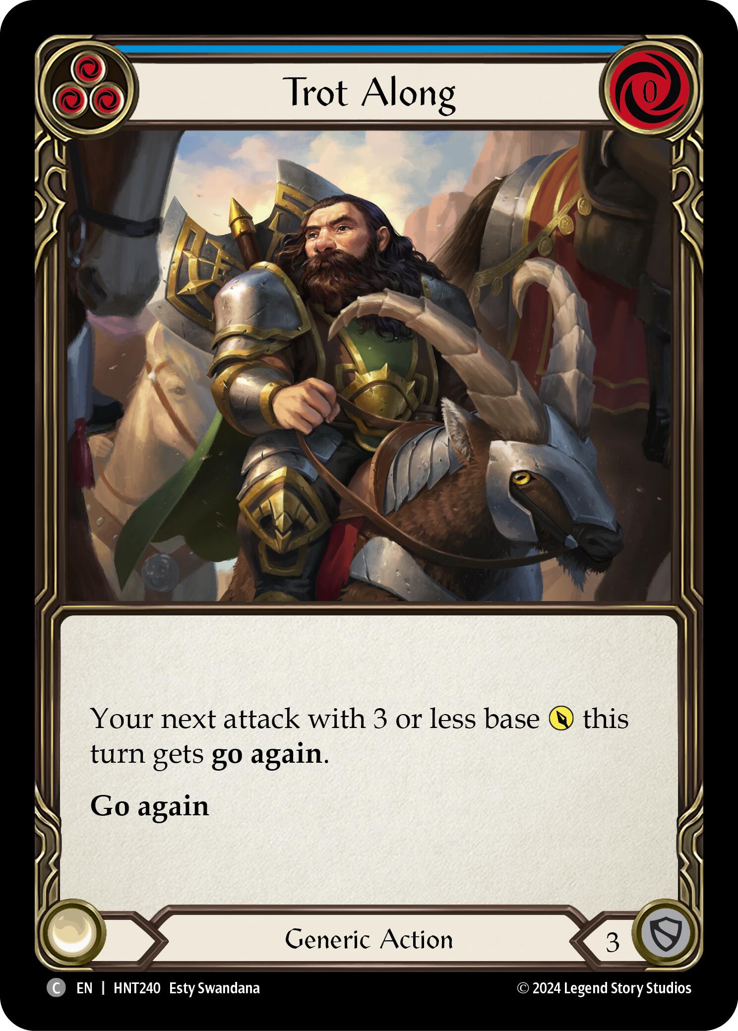 Trot Along (Blue) [HNT240] (The Hunted)  Rainbow Foil | Devastation Store