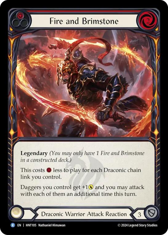 Fire and Brimstone [HNT105] (The Hunted)  Rainbow Foil | Devastation Store