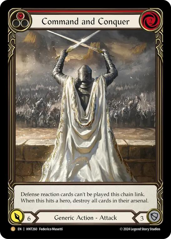 Command and Conquer (Extended Art) [HNT260] (The Hunted)  Rainbow Foil | Devastation Store