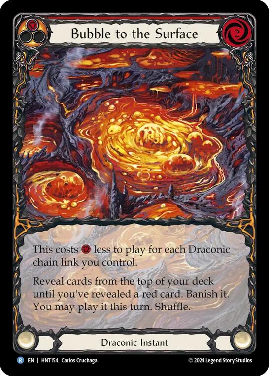 Bubble to the Surface (Red) (Extended Art) [HNT154] (The Hunted)  Rainbow Foil | Devastation Store