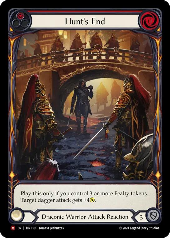 Hunt's End (Extended Art) [HNT101] (The Hunted)  Rainbow Foil | Devastation Store