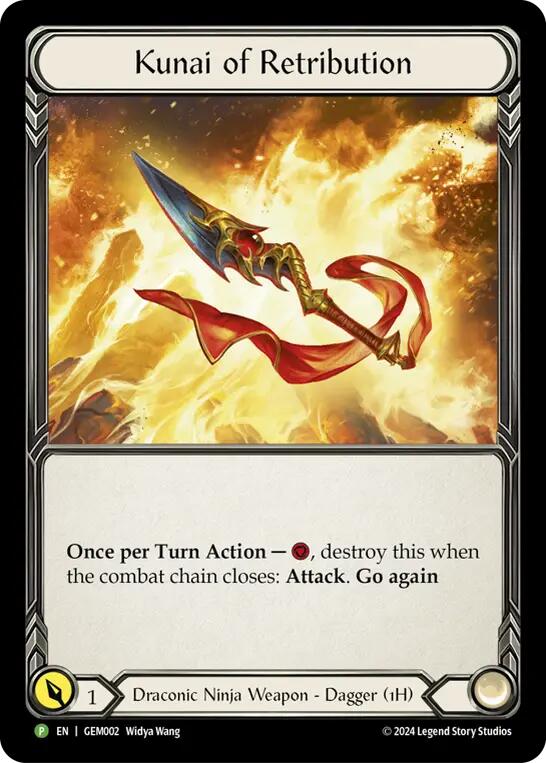 Kunai of Retribution [GEM002] (GEM Pack 1)  Cold Foil | Devastation Store