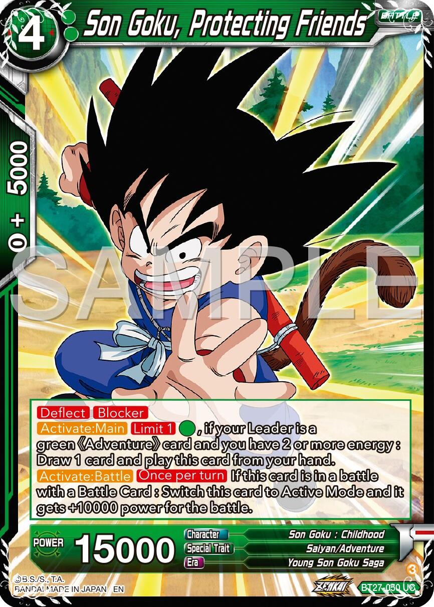 Son Goku, Protecting Friends (BT27-050) [History of Z] | Devastation Store