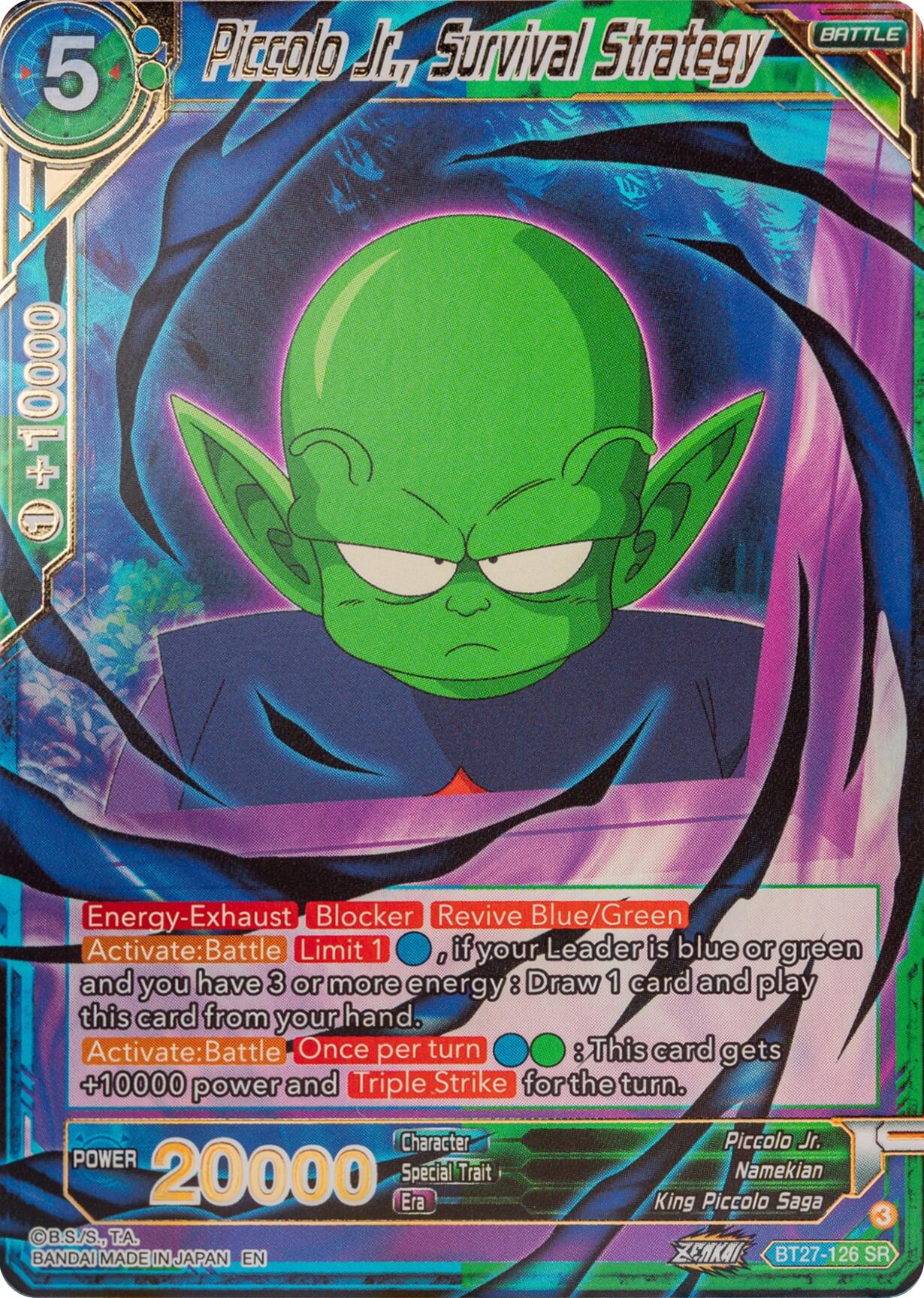 Piccolo Jr., Survival Strategy (BT27-126) [History of Z] | Devastation Store
