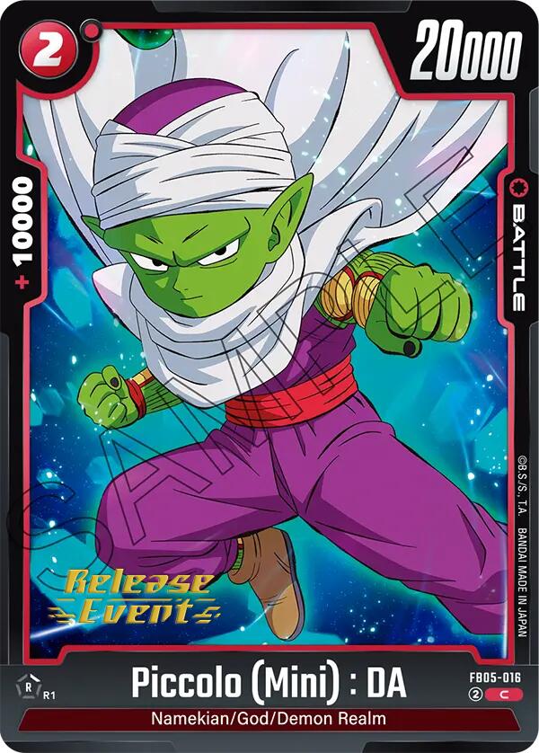 Piccolo (Mini) : DA [New Adventure Release Event Cards] | Devastation Store