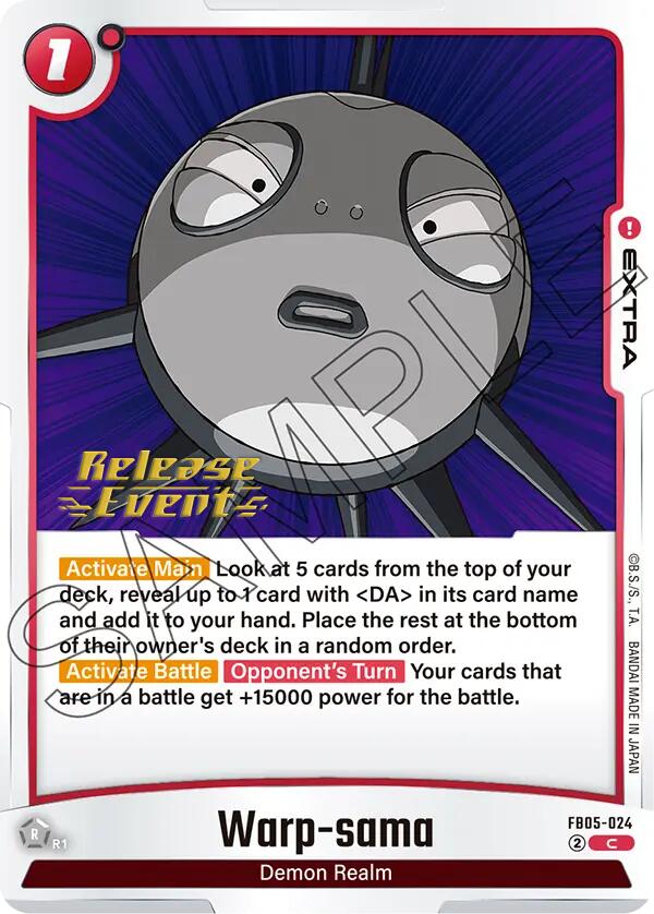 Warp-sama [New Adventure Release Event Cards] | Devastation Store