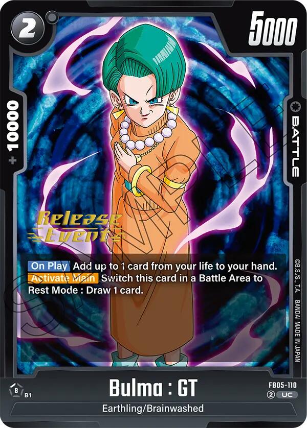 Bulma : GT [New Adventure Release Event Cards] | Devastation Store