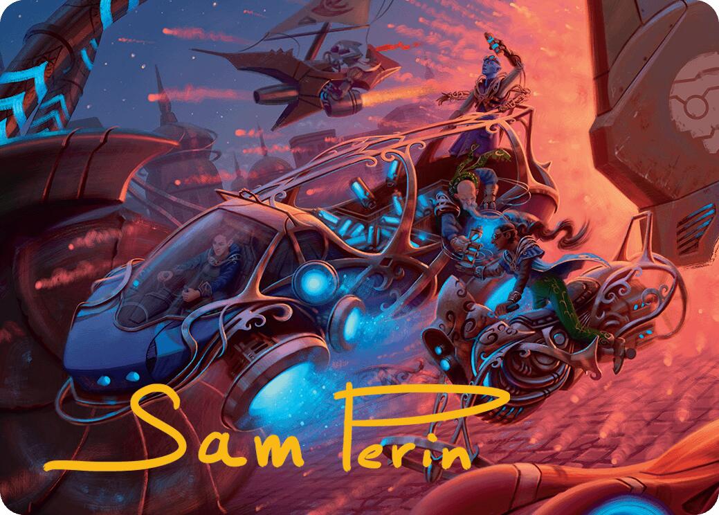 Rangers' Refueler Art Card (Gold-Stamped Signature) [Aetherdrift Art Series] | Devastation Store