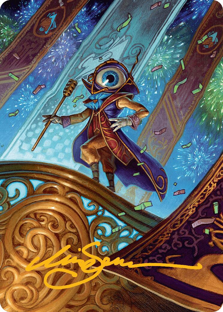 Vnwxt, Verbose Host Art Card (Gold-Stamped Signature) [Aetherdrift Art Series] | Devastation Store