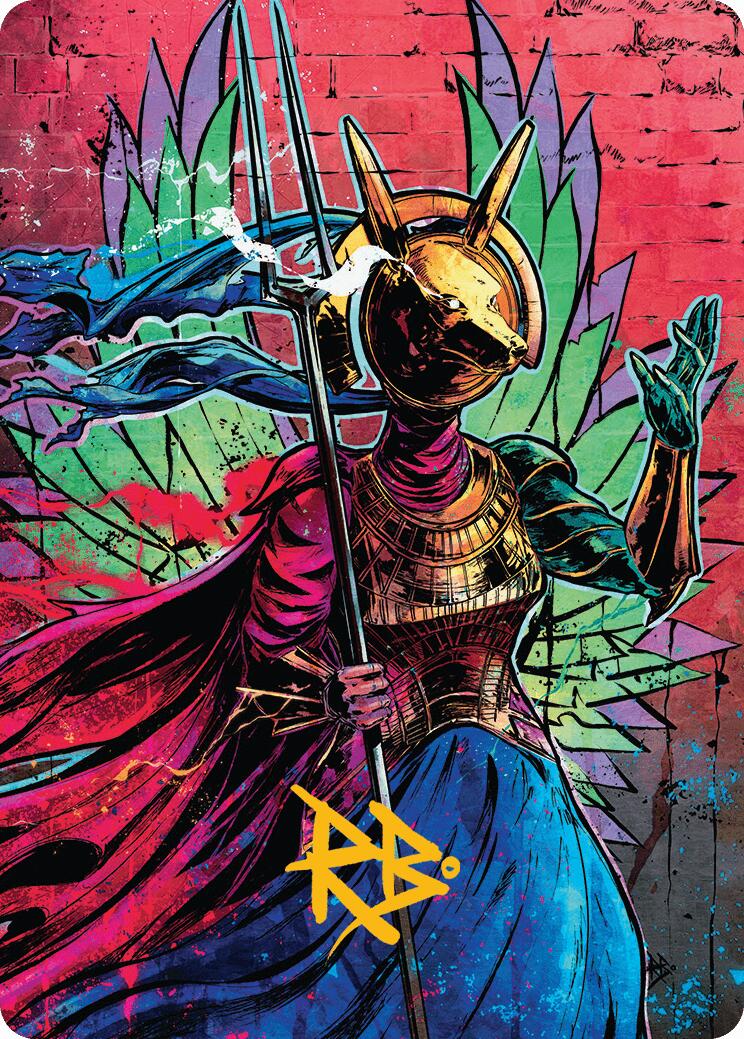 Hazoret, Godseeker Art Card (Gold-Stamped Signature) [Aetherdrift Art Series] | Devastation Store