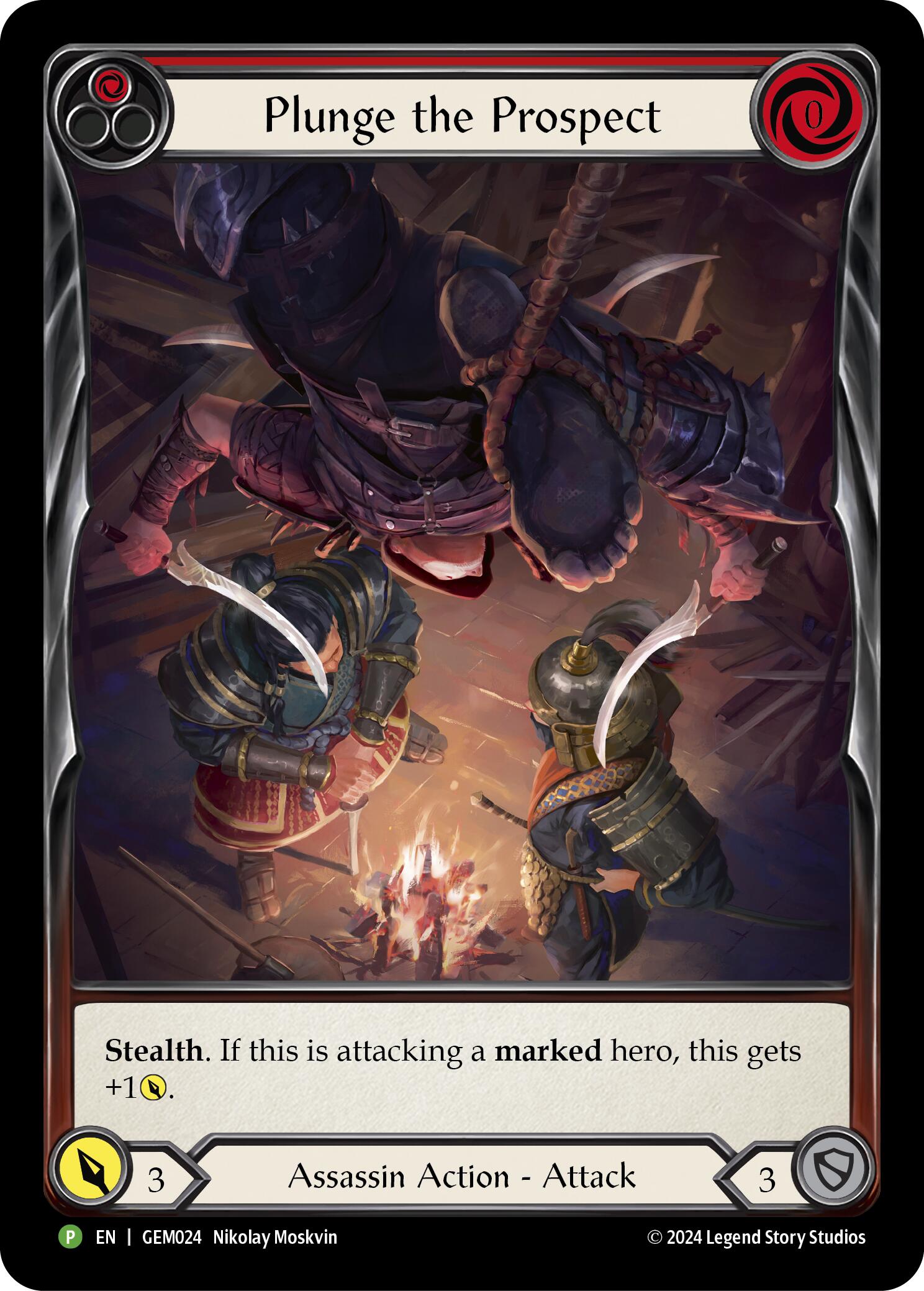 Plunge the Prospect (Red) [GEM024] (GEM Pack 1)  Rainbow Foil | Devastation Store