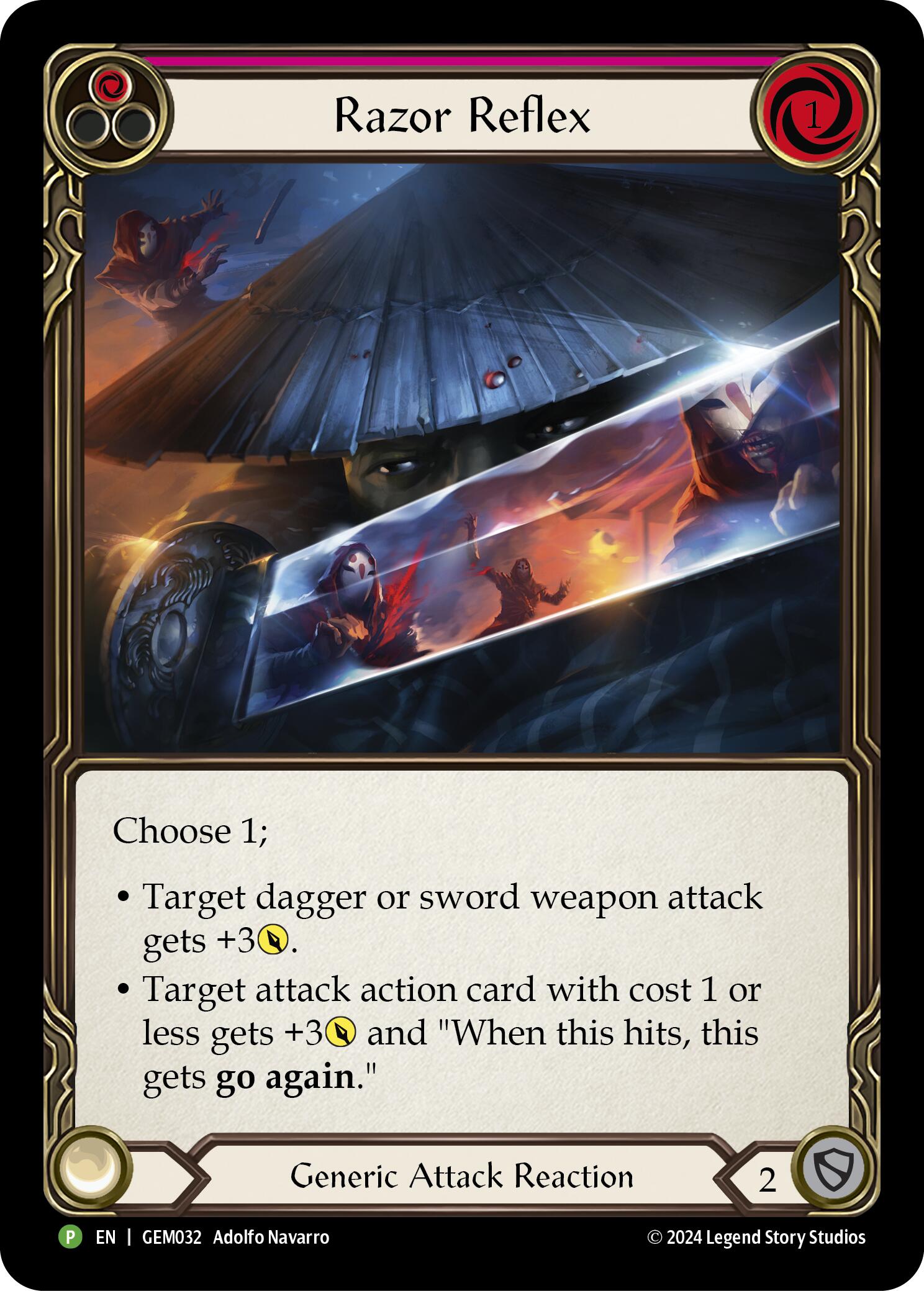 Razor Reflex (Red) [GEM032] (GEM Pack 1)  Rainbow Foil | Devastation Store