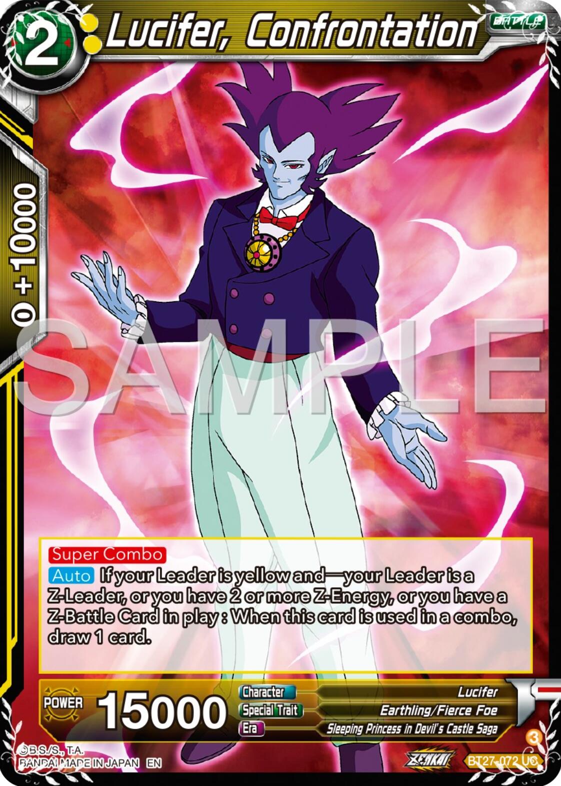 Lucifer, Confrentation (BT27-072) [History of Z] | Devastation Store