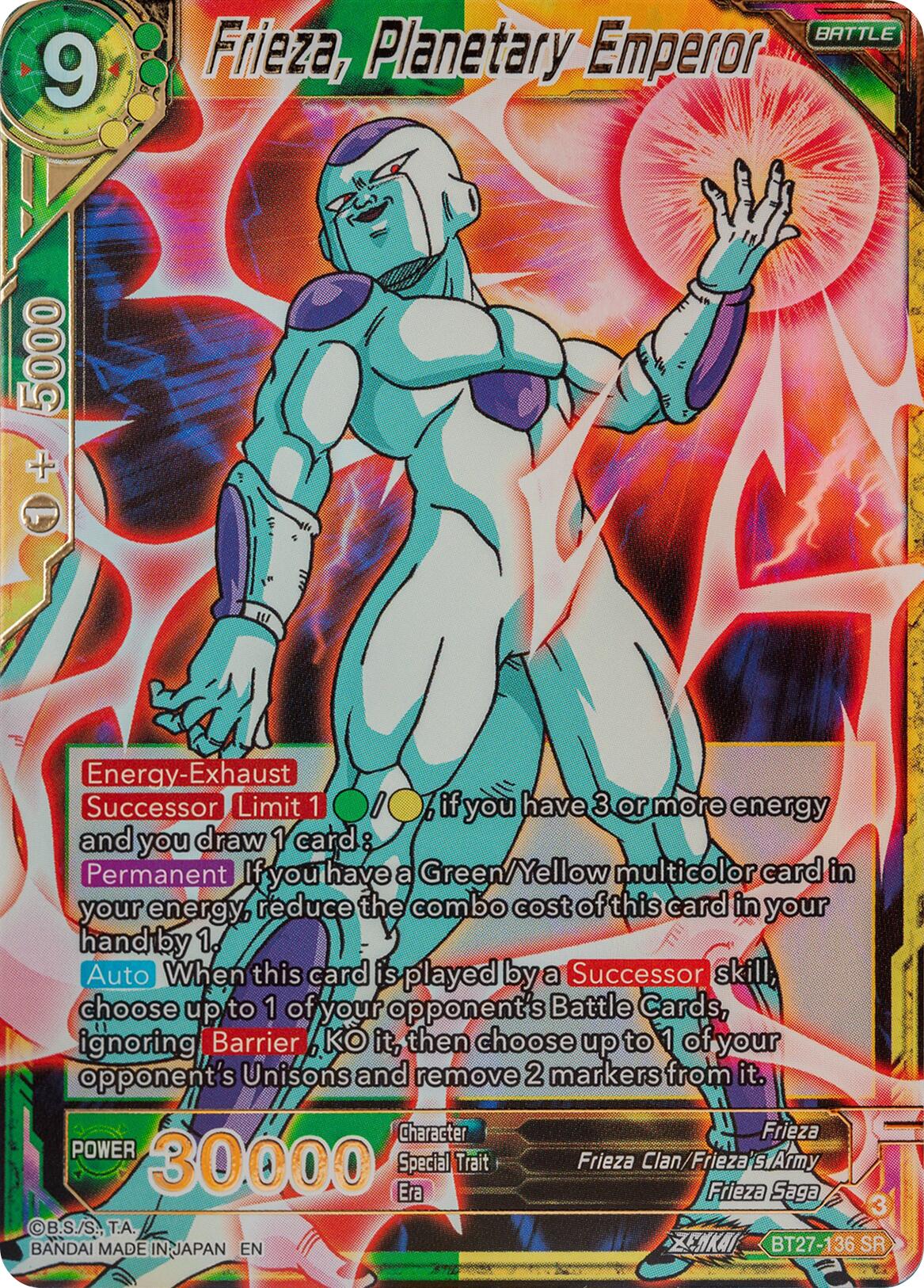 Frieza, Planetary Emperor (BT27-136) [History of Z] | Devastation Store