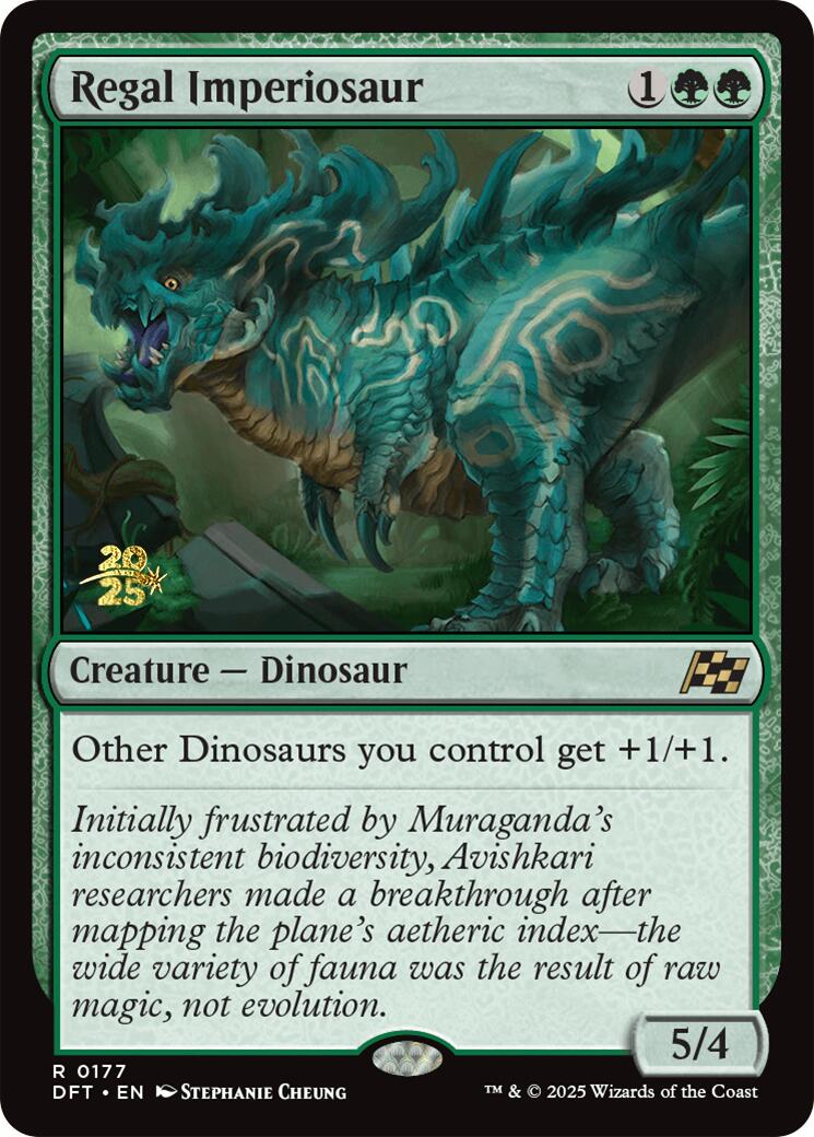 Regal Imperiosaur [Aetherdrift Prerelease Promos] | Devastation Store