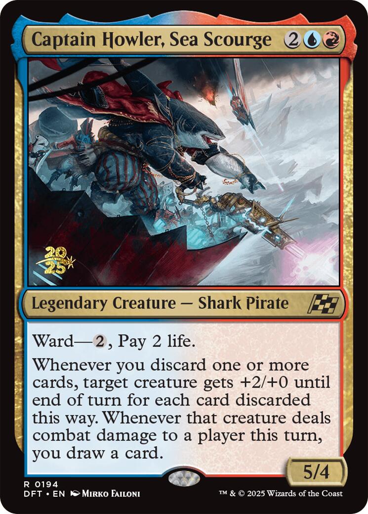 Captain Howler, Sea Scourge [Aetherdrift Prerelease Promos] | Devastation Store