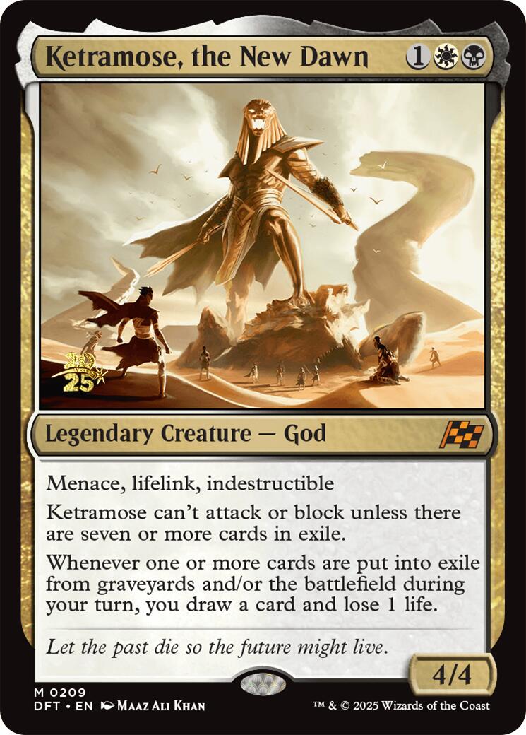 Ketramose, the New Dawn [Aetherdrift Prerelease Promos] | Devastation Store
