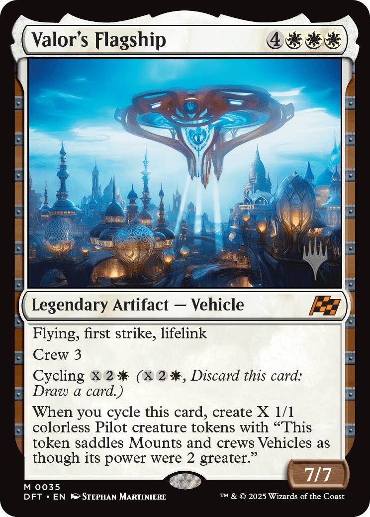 Valor's Flagship [Aetherdrift Promos] | Devastation Store